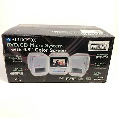 $132 • Buy Audiovox MVS6950 DVD/CD Micro System Stereo Radio + Remote Color LCD Screen NEW