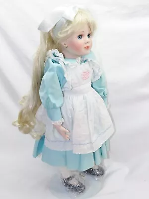 Marie Osmond Porcelain Alice In Wonderland Doll Fairy Tale Series Hand Numbered • $9.95