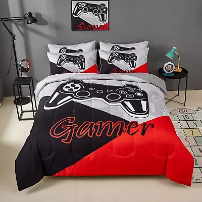 Gaming Comforter Sets For Kids Teen BoysVideo Games Controller Pattern • $53.99