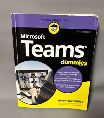 Microsoft Teams For Dummies Rosemarie Withee Paperback - 9781119786221 • $7.99