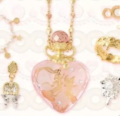 Q-pot Café Japan X Sailor Moon 2021 Melty Heart Cologne Necklace (Brand New!) • $500