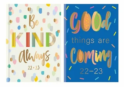 £2.99 • Buy 2022-2023 A5 Mid Academic Year Diary Week To View Be Kind / Good Things Student
