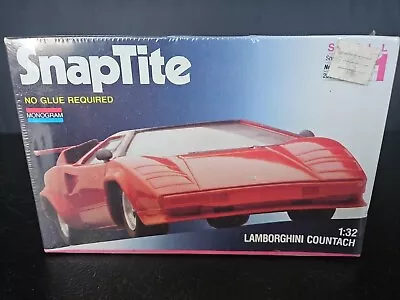 Monogram 1058 1/32 Scale SnapTite 1988 Lamborghini Countach Plastic Model Kit • $24.95