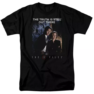 The X Files Teamwork Truth T Shirt Mens Licensed TV Show Alien UFO Retro Black • $17.49