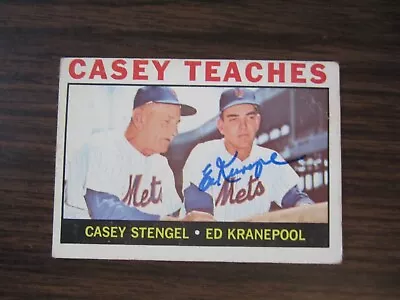 1964 Topps # 393 ED KRANEPOOL Autograph Signed Auto Card New York Mets • $26.99