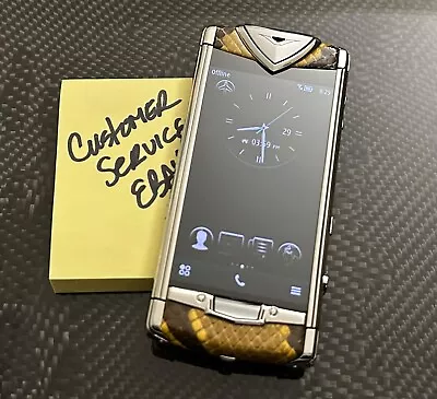 VERTU Constellation Touch Yellow Leather Limited Edition Of 388 Global 3G GSM • $1814.99