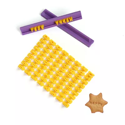 $5.50 • Buy Fondant Cake Alphabet Letter Number Cookies Biscuit Stamp Embosser Mold Cutter