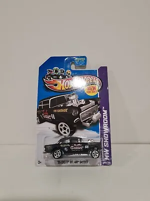 2012 Hot Wheels '55 Chevy Bel Air Gasser  Juske Gasser  Black 1st Release. • $29.95