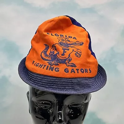 Vintage Florida Fighting Gators Canvas Beanie Hat Cap • $34.99