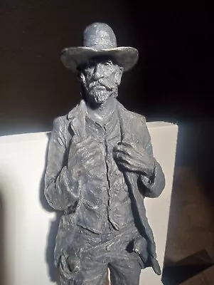 Vintage Michael Garman Cowboy/gunlinger/gambler Statue With Engraved Signature  • $69.99