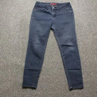 Elle Women's Size 6R Blue Skinny Dark Wash Cotton Blend Stretch Denim Jeans • $11.33