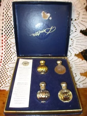 Estate 4 Royal Doulton Crystal Glass Miniature Bottles In Presentation Box • $7.50