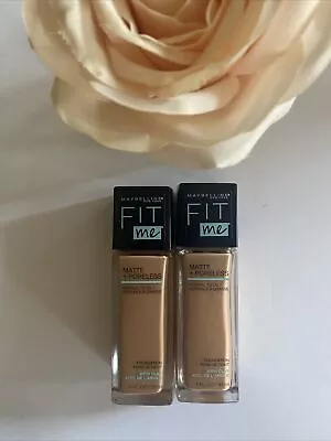 2XMaybelline Fit Me Matte & Poreless Foundation 245 Classic Beige Normal To Oily • $14.97