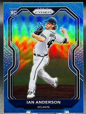 2021 Prizm #82 Ian Anderson Blue Parallel RC Rookie Atlanta Braves NM-MT • $1.99