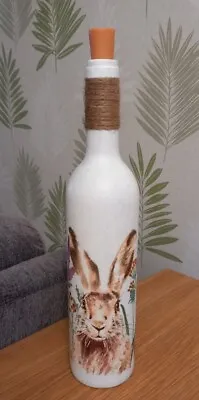 Rabbit Bottle Light/lamp/home Decor/handmade • £9