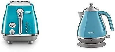 $309.16 • Buy DeLonghi Icona Capitals Bundle - Toaster & Kettle (Lisbone Azure) Appliances