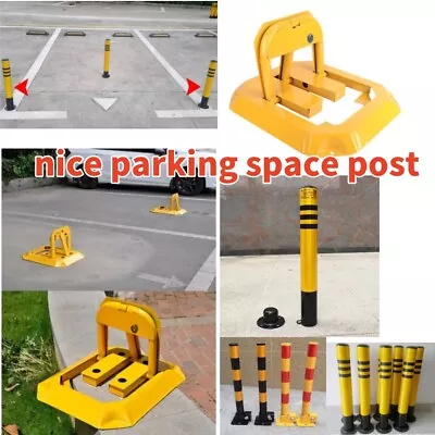 Commercial Car Paking Barrier Driway Security Bollard Post Private Parking Space • £36.99