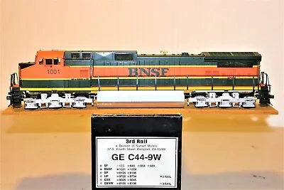 $750 • Buy O Scale Sunset 3rd Rail Brass 2-rail Bnsf Ge C44-9w #1001 F/p Lights Tested