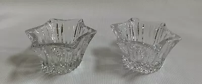 Mikasa Diamond Fire 5 Inch Candle Votive  Set Of 2 • $10.99