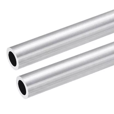 2pcs Aluminum Round Tube 24mm OD 16mm Inner Dia 300mm Length Tubing • $21.04