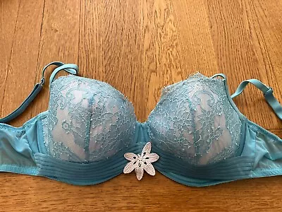 Marie Jo 34E Padded Bra Blue • £12