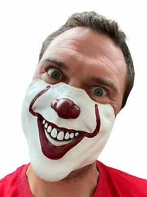 £7.97 • Buy Scary Penny Clown Mask Half Face Halloween Accessory Derry Wise Adult Kids