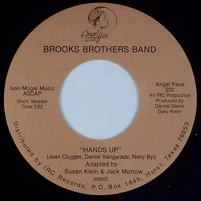 BROOKS BROTHERS BAND: Hands Up US Angel Face 7” 45 NM- Disco Pop MP3 • $8