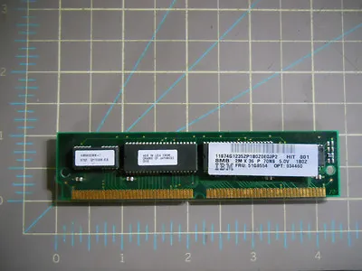 IBM 8Mb Memory SIMM PS/2 RS6000 Risc 6000 51G8554 74G1235 70ns 72 Pin - Tested • £12.06