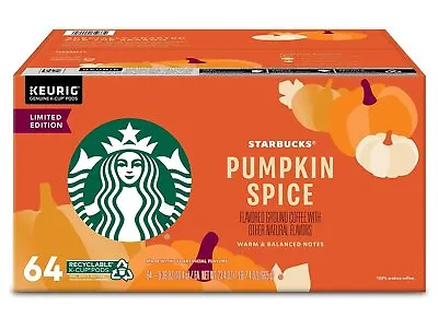 $38.98 • Buy Starbucks Limited Edition Coffee K-Cups, Pumpkin Spice (64 Ct.)