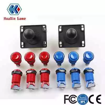 Arcade Joystick Parts DIY Kit With 2x8 Way Joystick+12 HAPP Push Buttons • $33