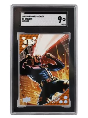 2017 Upper Deck Marvel Premier Cyclops Base Card #2 SGC 9 Mint 113/125 • $229.95