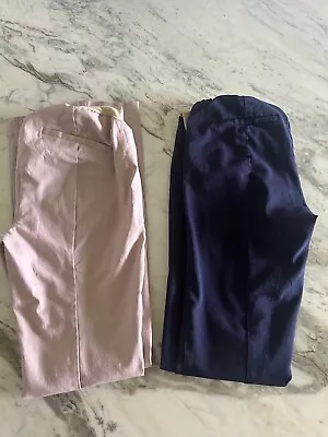 Motherhood Maternity Pull On Dress Pants Lot Size Small Pink And Navy Blue NWOT • $22.50