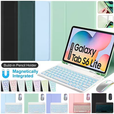 For Samsung Galaxy Tab S6 Lite 10.4 P610 P613 P619 Keyboard Case Cover Mouse AU • $44.99