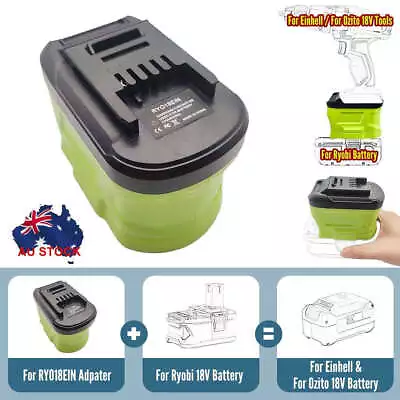 Adapter For Ryobi 18V Battery Convert To For Ozito 18V Li-ion Cordless Tool AU • $32.99