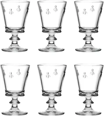 Bee Wine Glass Set Of 6 Goblet 8 Ounce • $93.05