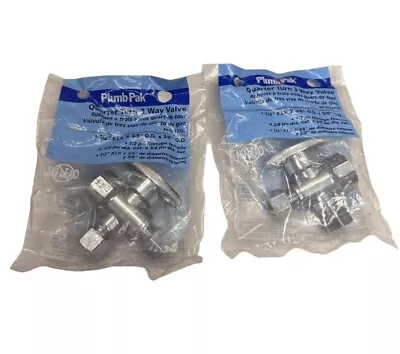 Plumb Pak PP20127LF Quarter Turn 3 Way Valve (LOT OF 2) **SALE** • $29.95