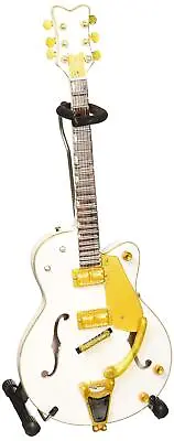 AXE HEAVEN BS-091 Brian Setzer White Hollow Body Mini Guitar • $29.52