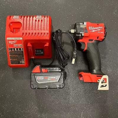 Milwaukee 2855-20 18V FUEL Compact 1/2” Impact Wrench 5Ah Battery Charger • $219