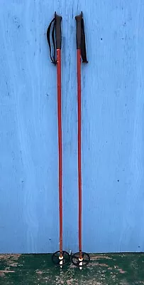 VINTAGE GREAT Set Of Bamboo Snow Ski Poles Measuring 54  Long • $25.53