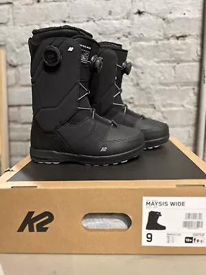 2023 K2 Maysis Wide Mens Snowboard Boots - Size: 9 - Color: Black *NEW IN BOX* • $150