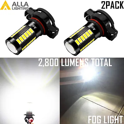 Alla Lighting PSX24W 2504 33-LED Driving Fog Light 6000K Pure White Replace Lamp • $19.98