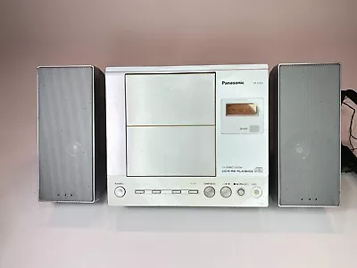 Panasonic Shelf Stereo  SA-EN26 CD Player AM FM Radio & Speakers -Tested & Videe • $59