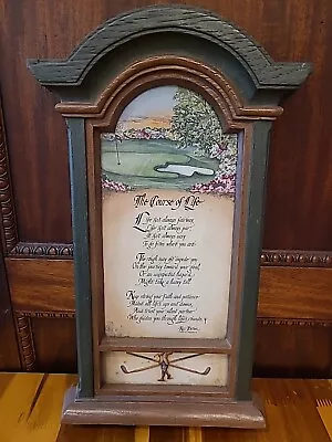 Vintage The Course Of Life Ken Brown Poem Golf Club Home Interiors Picture • $34