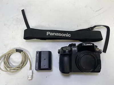 Panasonic Lumix GH4 16MP Professional 4K Mirrorless Camera + Battery And Charger • $794.10