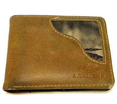 MOSSY OAK WALLET Brown W/ Camo Bi-Fold ID Credit Card Cash Money Holder • $27.99