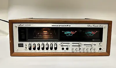 Vintage 1970's Marantz 5220 Stereo Cassette Deck With VU Meter & Wooden Cabinet • $1099.99