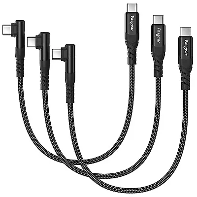 $17.85 • Buy Fasgear Short USB C To USB C Cable - 3 Pack 30cm 60W USB 2.0 Type C Charger Fast