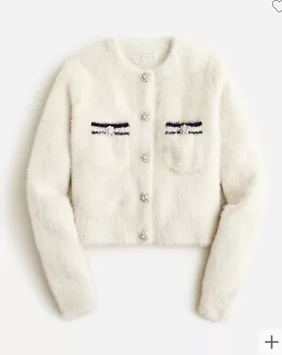 Jcrew Sweater Lady Jacket In Brushed Yarn Sz M BS987 • $31
