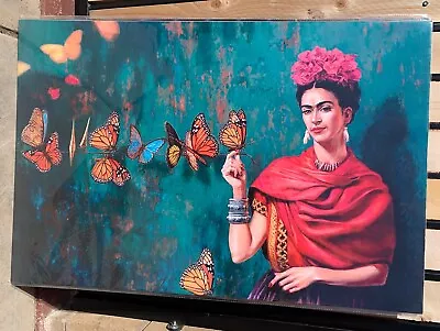 Frida Kahlo W/ Butterflies Mexican History Poster - 24  X 36  • $12.99