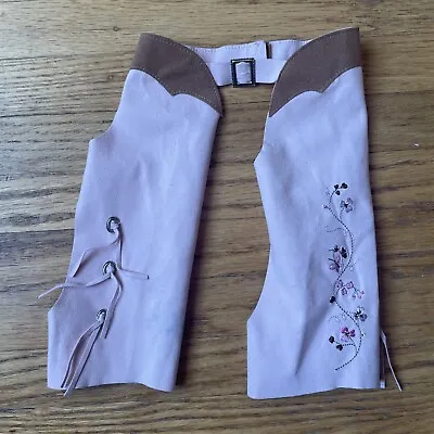AMERICAN GIRL GOTY NICKI CHAPS Pale Pink Brown Embroidered Floral Design • $16.09